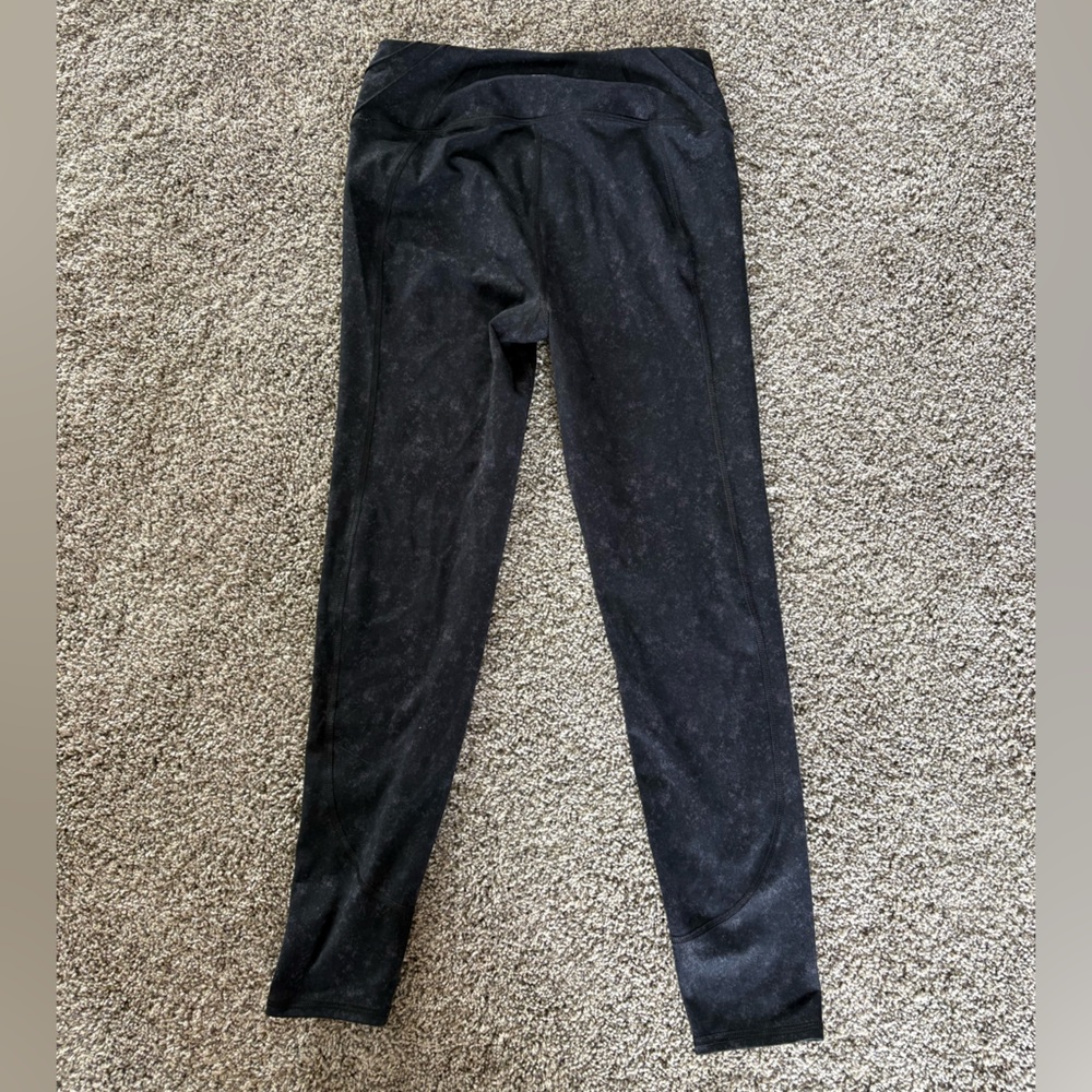 all in motion Charcoal Black Marble-Print Leggings - Picture 4 of 4